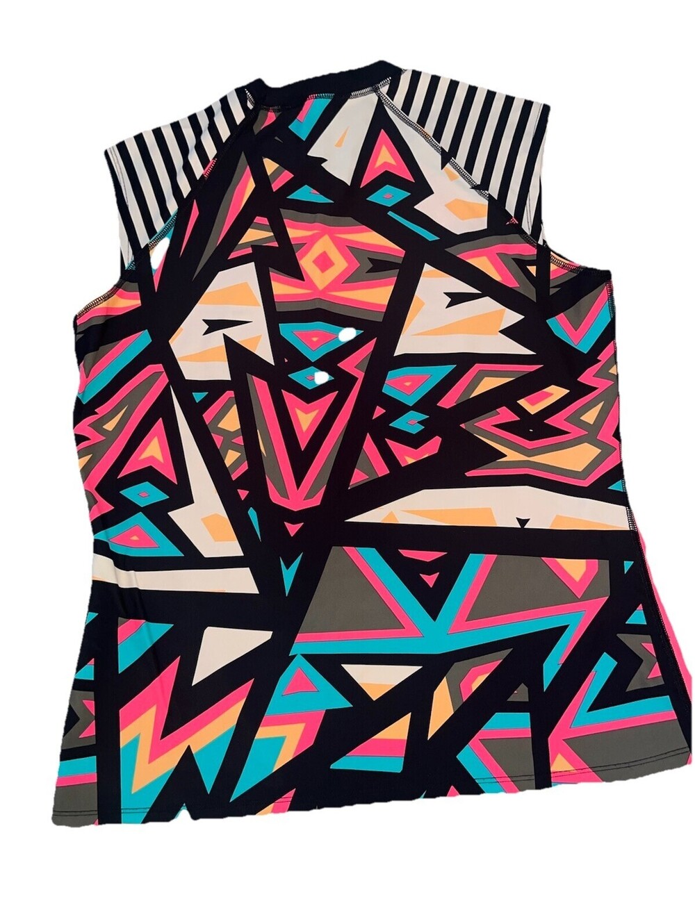 Body Glove Swim Bright Hot Pink/ Multicolor Short Sleeve Rashguard Size XL